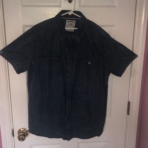 Denim style button down shirt